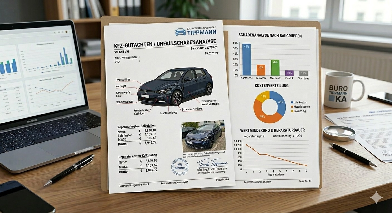 SV Büro Tippmann – KFZ Gutachter –Gutachterdienstleistungen 